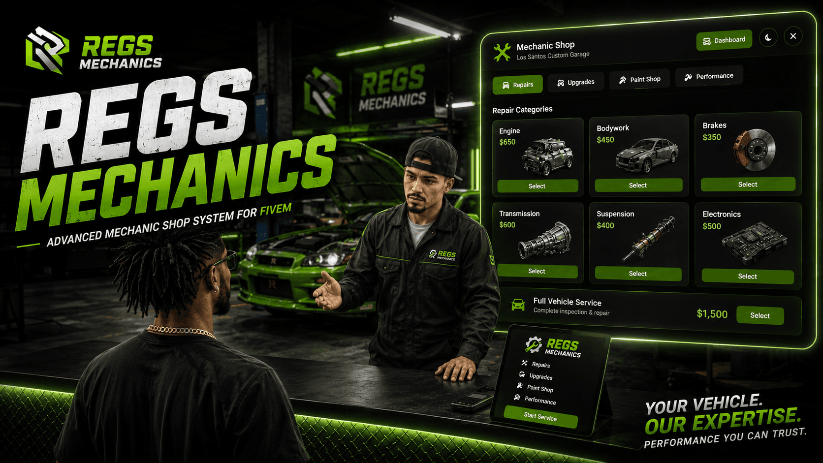 Shop System (Dark) example thumbnail